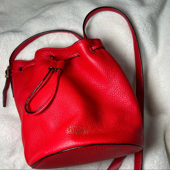 🌟Kate Spade Bucket Purse Bag Crossbody Red - Picture 3 of 4
